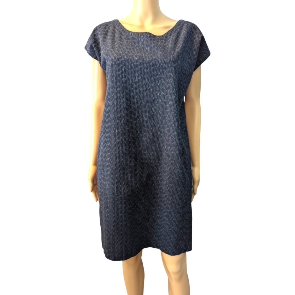 Eileen Fisher casual organic cotton dress, size XS, blue